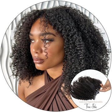 Layla Curl - Tape In Hair Extensions True and Pure Texture