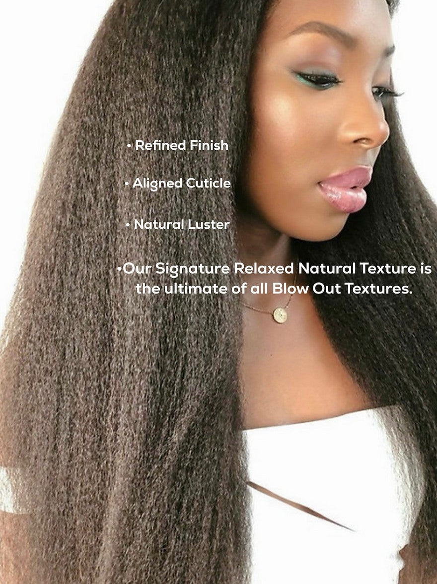 RELAXED NATURAL - NATURAL HAIR EXTENSIONS - True and Pure Texture