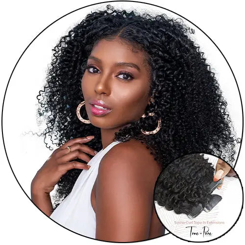 Sasha Curl - Tape In Hair Extensions True and Pure Texture