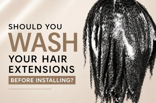 Blog Cover for washing hair extensions - True + Pure Texture Hair Extensions Jasmine Coil Type 4B 4C Afro Kinky Curly Washed & Shampooed