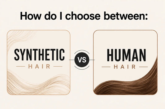 Blog cover for How Do I Choose Between Synthetic Hair vs Human Hair Textured Extensions