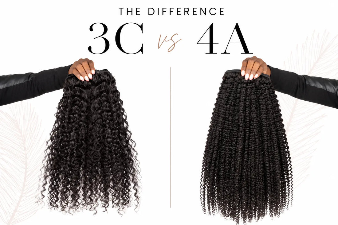 The Difference Between 3C vs 4A Texture hair extensions: True + Pure Texture Sasha Curl vs Layla Curl