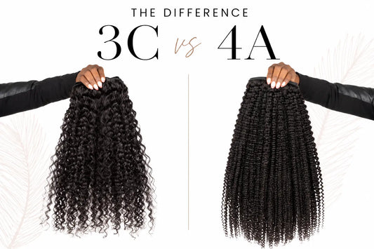 The Difference Between 3C vs 4A Texture hair extensions: True + Pure Texture Sasha Curl vs Layla Curl