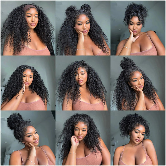 Multiple styles created quickly with True + Pure Texture Sasha Curl TruPart Wig textured hair