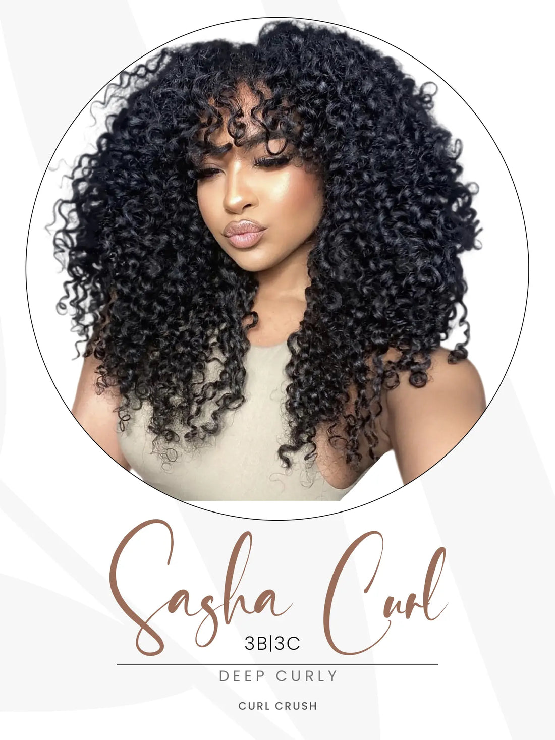 True + Pure Texture Sasha Curl Deep Curly Hair for 3B 3C Texture