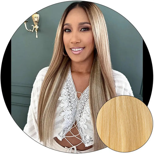 BLONDE-BLONDE RELAXED NATURAL - 4X4 LACE CLOSURE True and Pure Texture