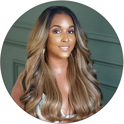 Blonde Brown 4/27 relaxed natural kinky true-to-texture hair extensions, featuring a pure textured finish with dimensional brown-to-blonde ombré on Black hair — an InStyle Beauty Editors’ Pick.