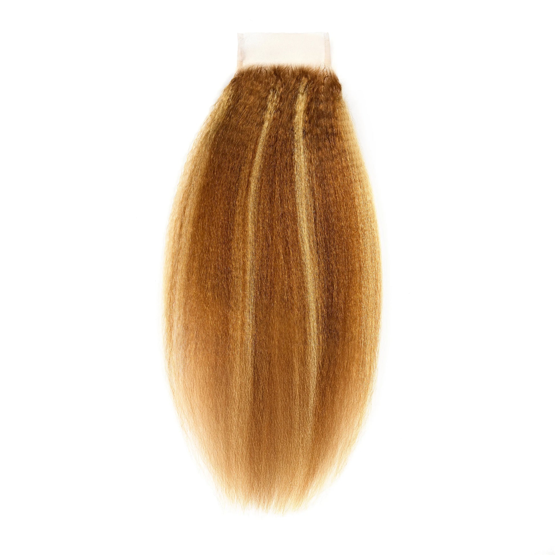 BROWN-BLONDE RELAXED NATURAL - 4X4 LACE CLOSURE True and Pure Texture