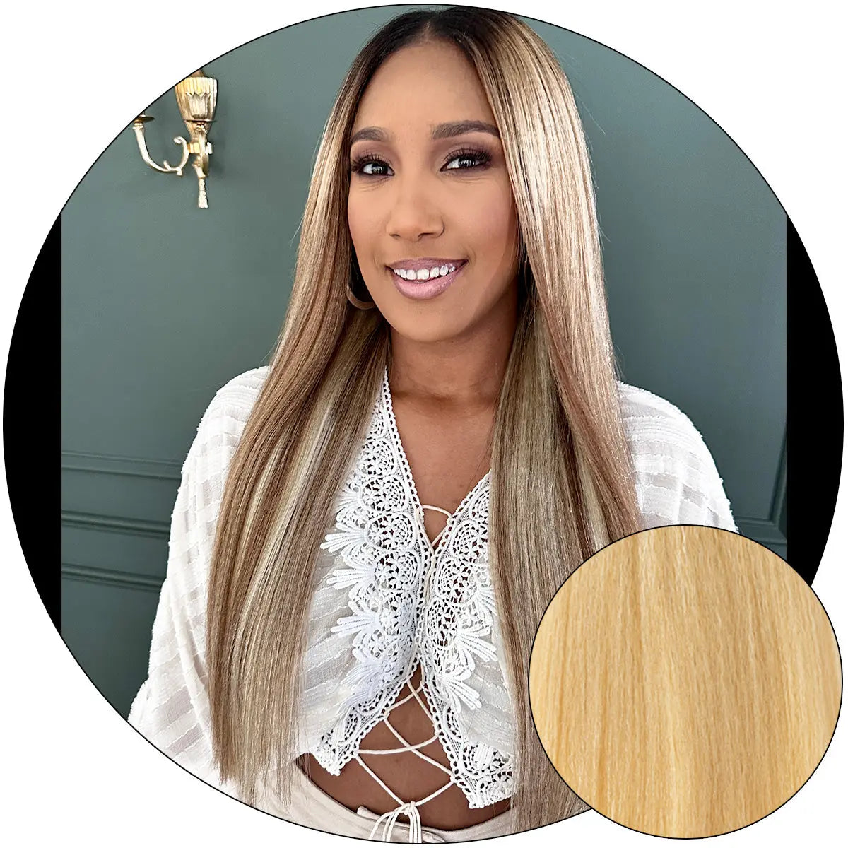 Blonde-Blonde Relaxed Natural - Natural Hair Extensions True and Pure Texture