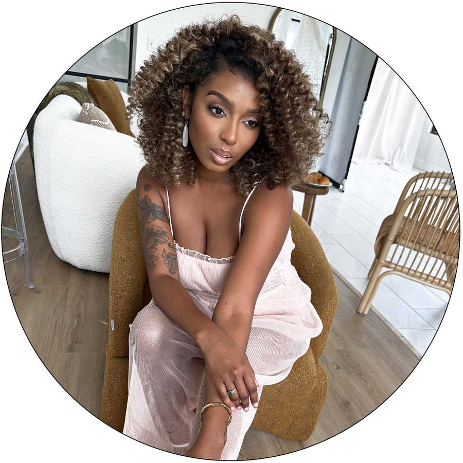 Curly hair extensions clearance dark blonde