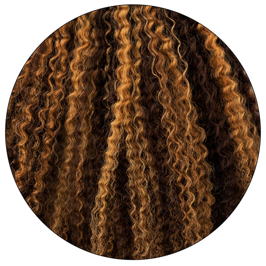 Brown Blonde Layla Curl 4x4 Lace Closure – Kinky Curly True and Pure Texture