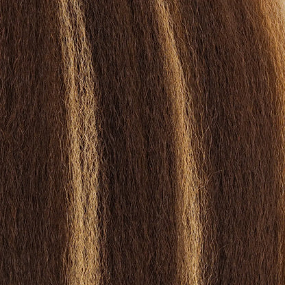 Brown-Blonde  Relaxed Natural – 4x4 Lace Closure Kinky Texture True and Pure Texture