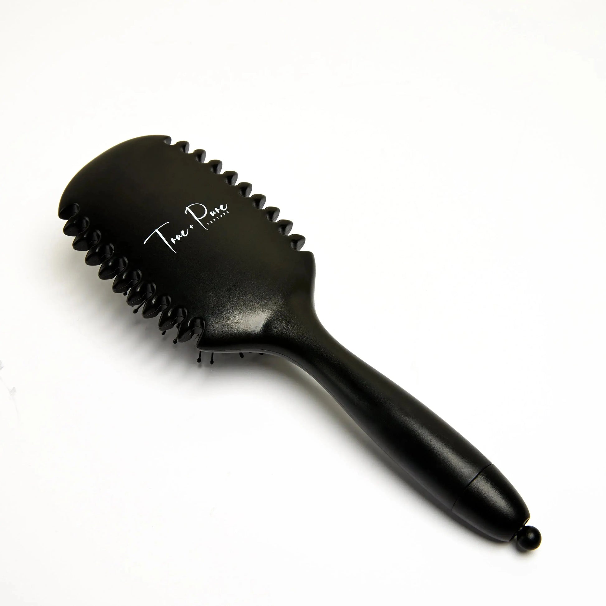 True Detangle Pro Brush with flexible bristles for natural, textured, and curly hair – reduces breakage and detangles effortlessly