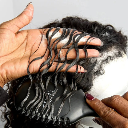 True Detangle Pro Brush with flexible bristles for natural, textured, and curly hair – reduces breakage and detangles effortlessly