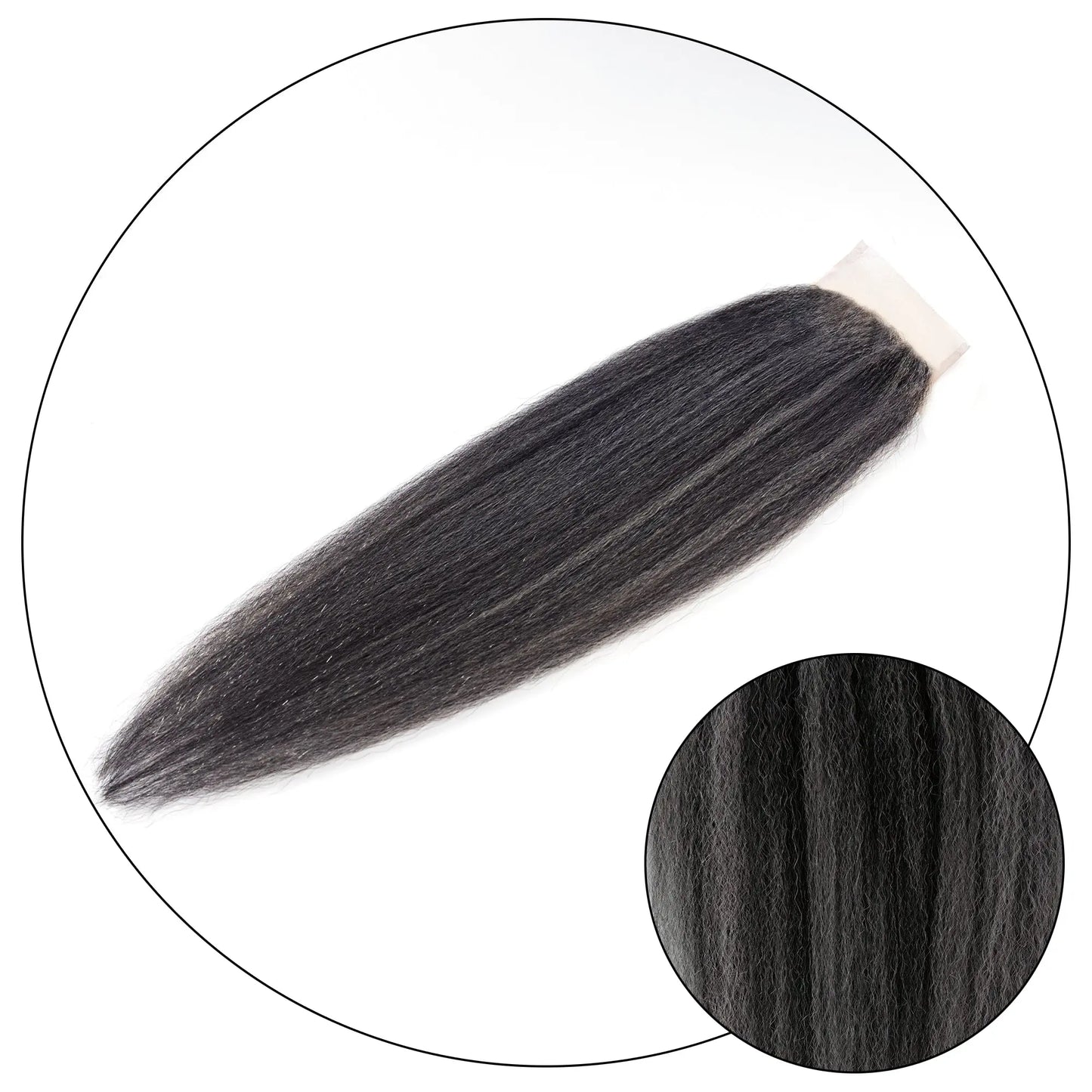 Gorgeous Gray Relaxed Natural 4x4 Lace Closure – Natural Blowout Kinky Straight True and Pure Texture