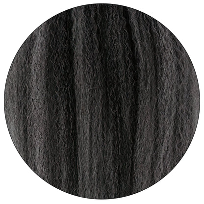 Gorgeous Gray Relaxed Natural Extensions –  Natural Blowout Kinky Straight True and Pure Texture