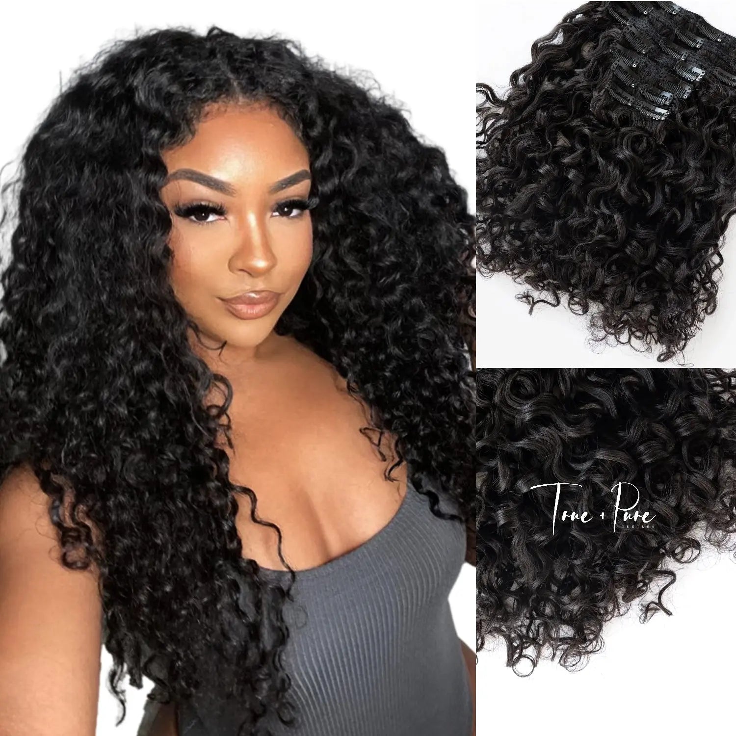 Island Rocks Hair Island Curl - Clip In Hair Extensions | Type 3 Hair – True and Pure Texture