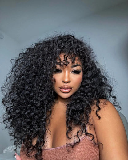 loose curly TruPart V part wig natural texture blend soft curls seamless install
luxury loose curly U part wig better than half wig volume movement natural finish
Island Curl TruPart loose curly hair extensions scalp access quick install wig