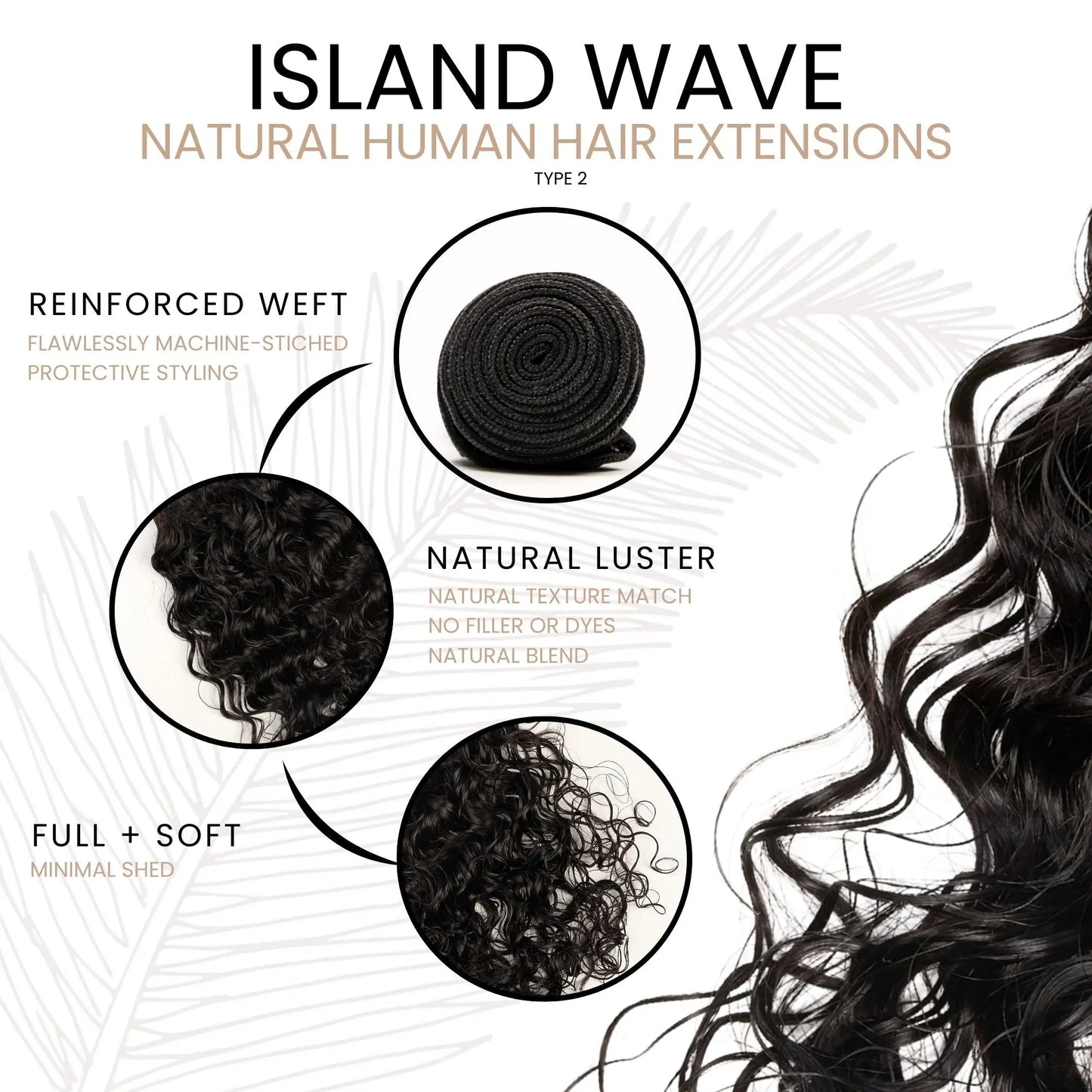 ISLAND WAVE - LACE CLOSURE WIG True and Pure Texture