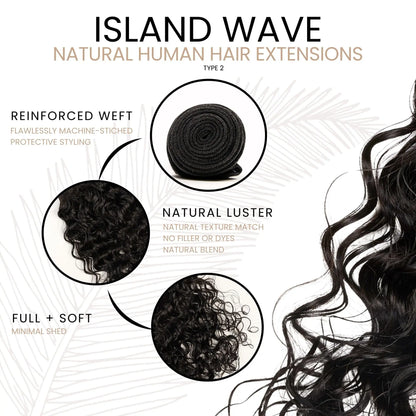 ISLAND WAVE - LACE CLOSURE WIG True and Pure Texture