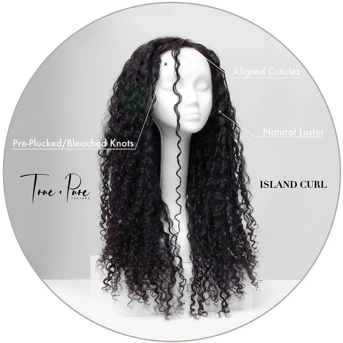 ISLAND CURL - LACE CLOSURE WIG - True and Pure Texture