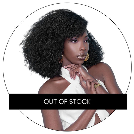 Jasmine Coil headband wig, 4C kinky curly afro texture easy wear natural hair wig by True and Pure Texture