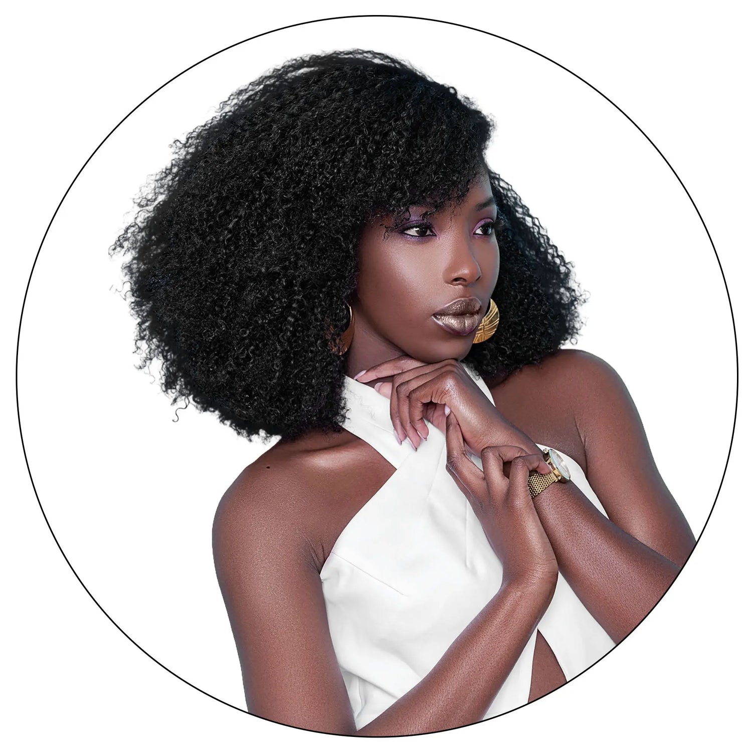 Jasmine Coil XT trupart wig, extra volume 4C kinky curly afro texture by True and Pure Texture