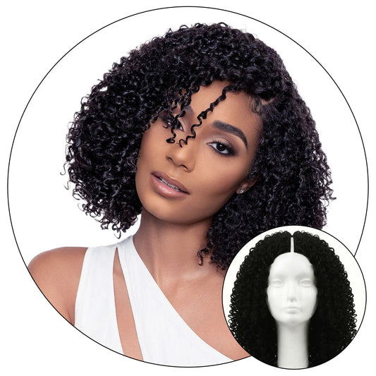 LAYLA CURL TRUPART™ WIG – KINKY CURLY U-PART WIG WITH NO LEAVE-OUT True and Pure Texture
