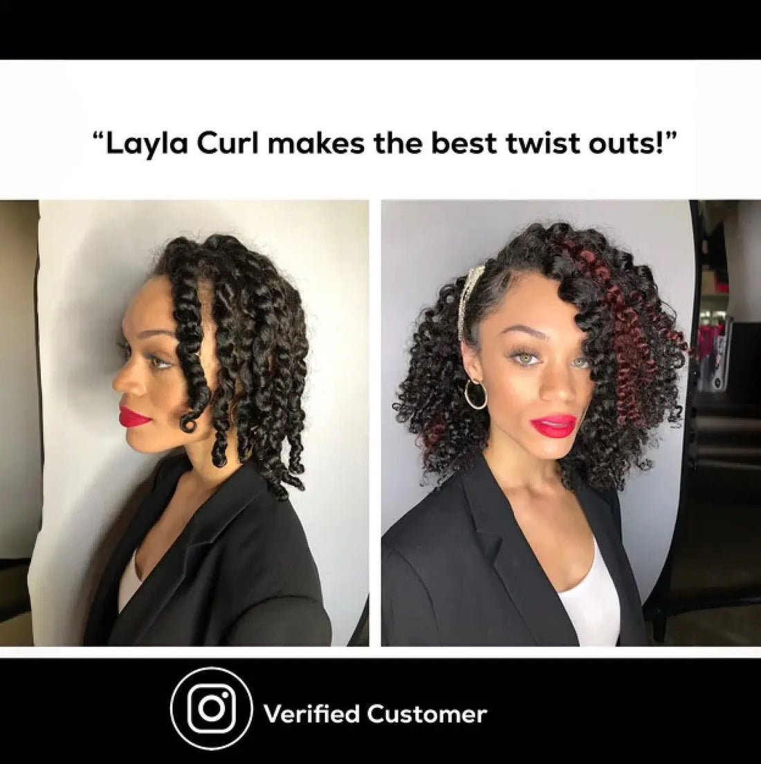 Layla Curl - Clip In Hair Extensions True and Pure Texture
