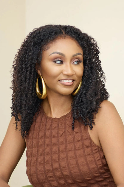 Layla Curl Kinky Curly Clip In Extensions – 4a/4b Natural Hair Volume True and Pure Texture