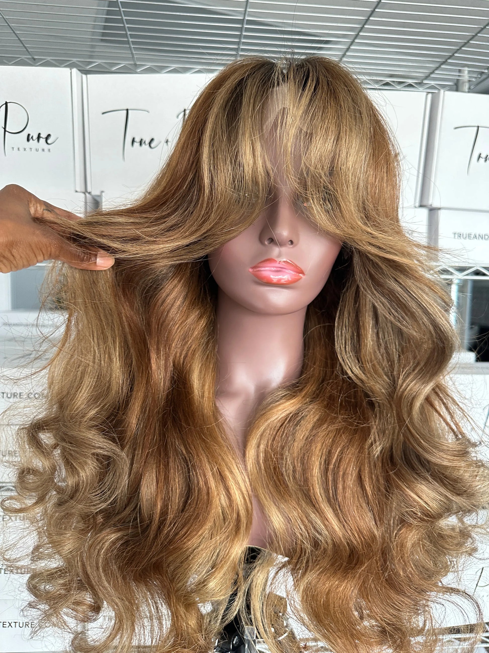 PK'S CLOSEST SPICED BRULEE RELAXED NATURAL - LACE CLOSURE WIG - True and Pure Texture