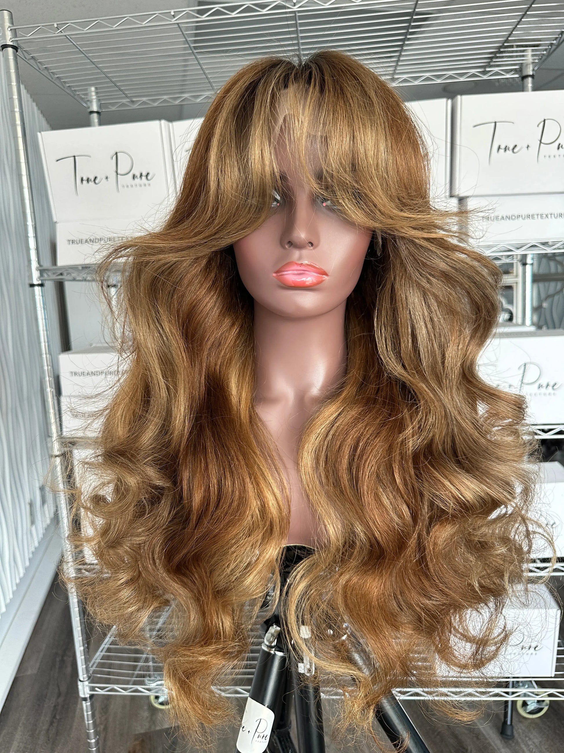 PK'S CLOSEST SPICED BRULEE RELAXED NATURAL - LACE CLOSURE WIG - True and Pure Texture