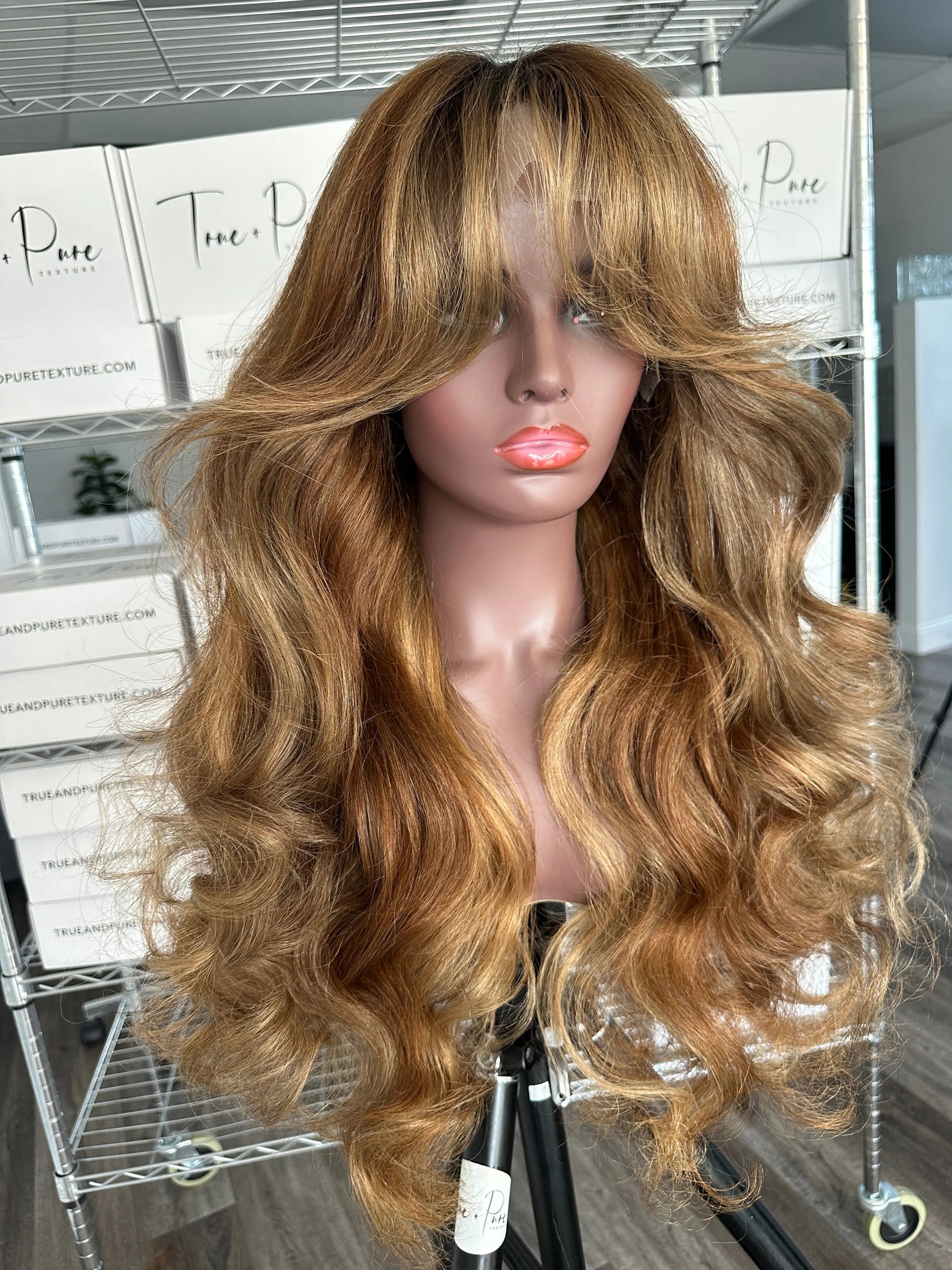 PK'S CLOSEST SPICED BRULEE RELAXED NATURAL - LACE CLOSURE WIG - True and Pure Texture