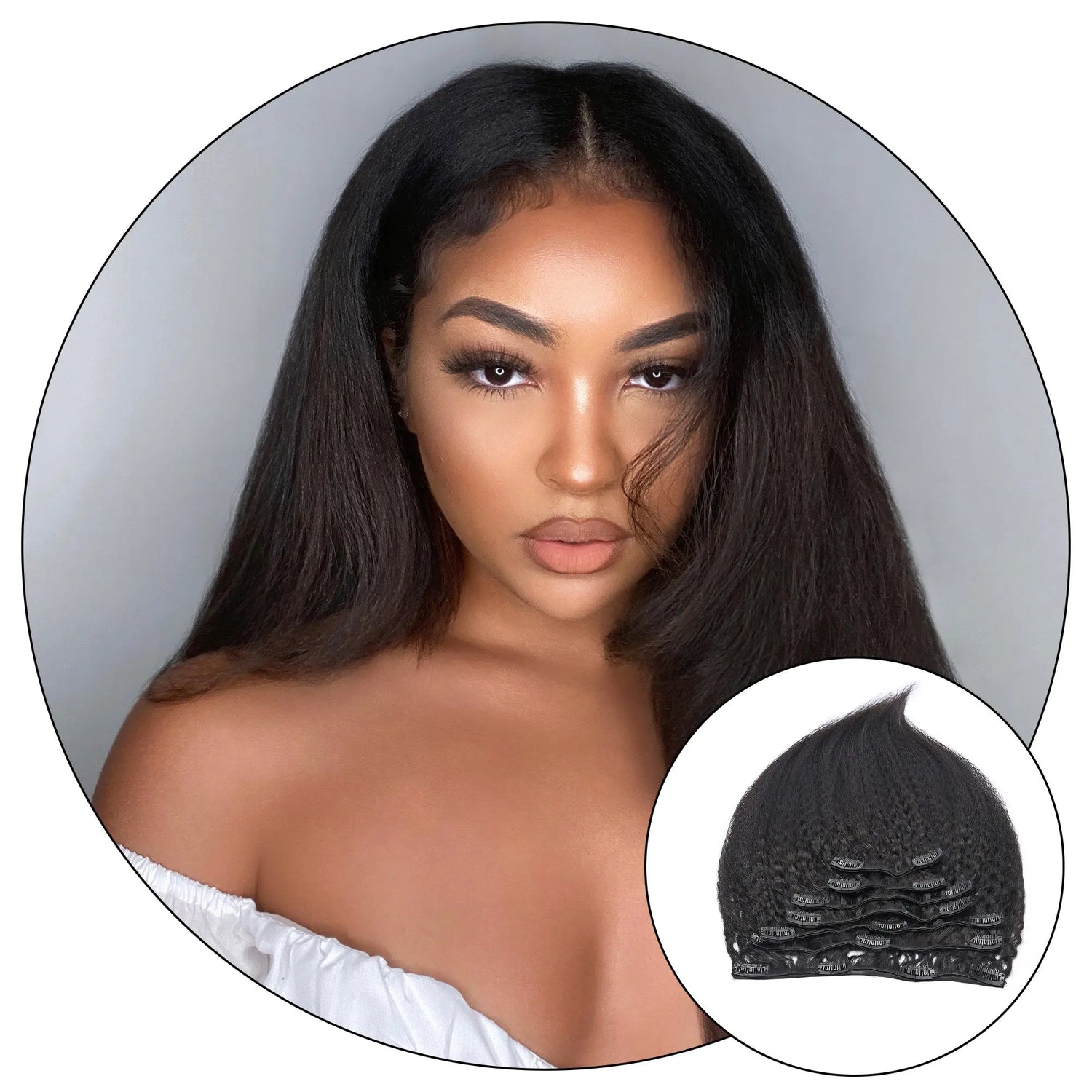 RELAXED NATURAL - CLIP IN HAIR EXTENSIONS True and Pure Texture