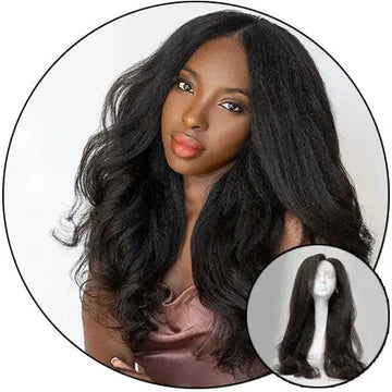 Relaxed Natural - Lace  Closure Wig