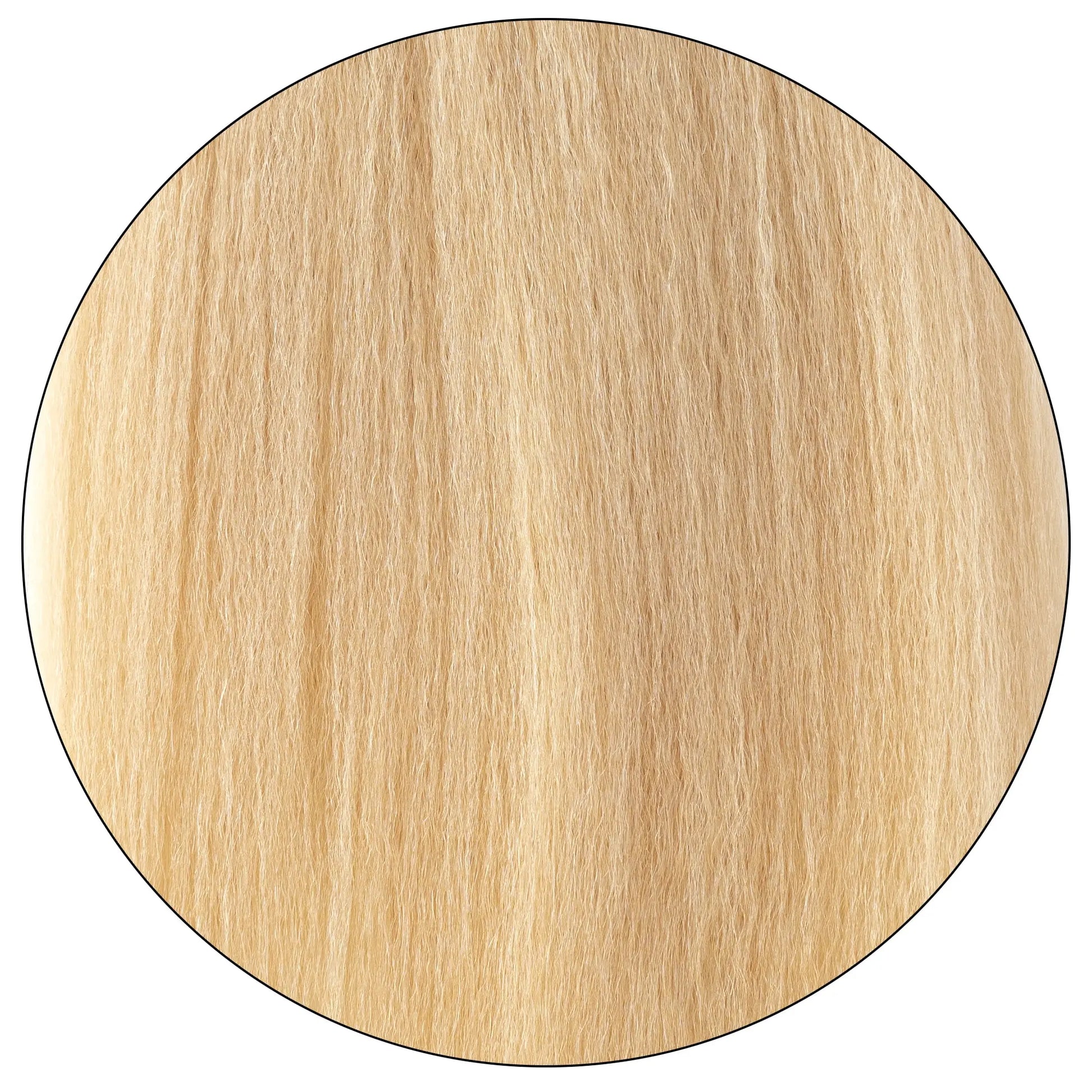 True and Pure Texture Blonde Blonde 613 relaxed natural kinky straight hair extensions texture close-up swatch showing natural hair pattern