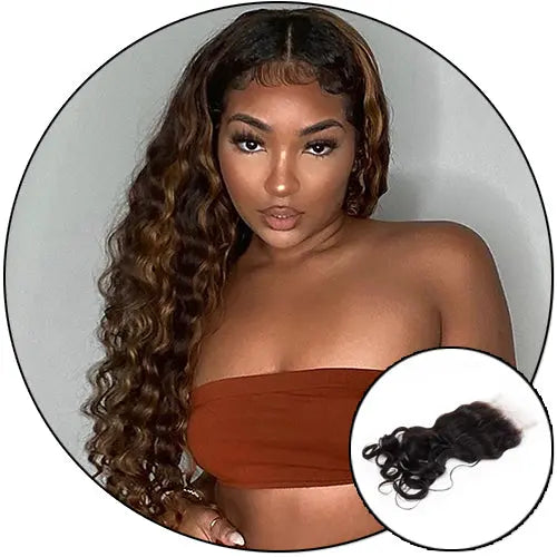 Island Wave - 4x4 Lace Closure True and Pure Texture