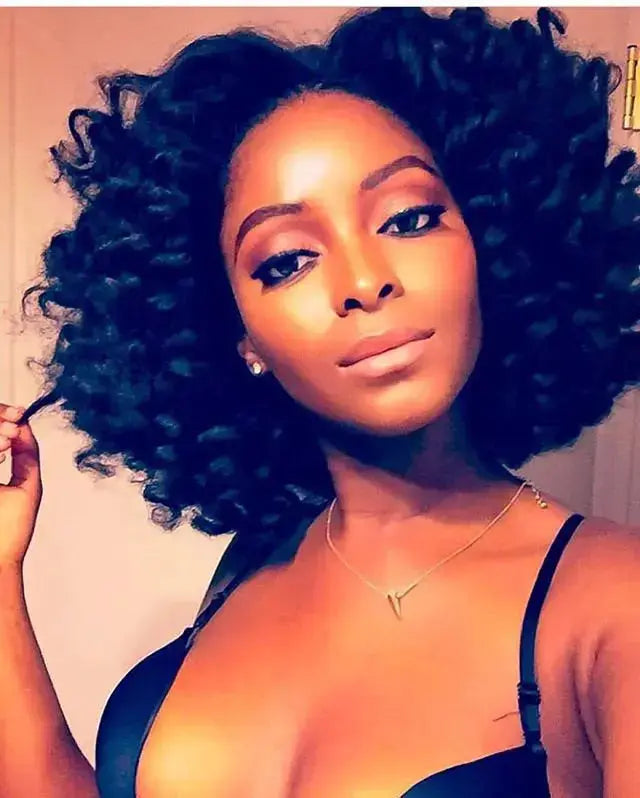 Jasmine Coil clip-in hair extensions, kinky curly 4C afro texture for natural hair by True and Pure Texture