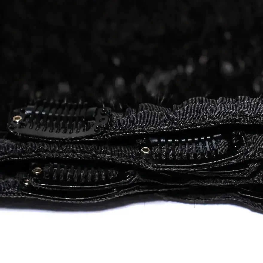 Jasmine Coil clip-in hair extensions, kinky curly 4C afro texture for natural hair by True and Pure Texture