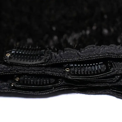 Jasmine Coil clip-in hair extensions, kinky curly 4C afro texture for natural hair by True and Pure Texture