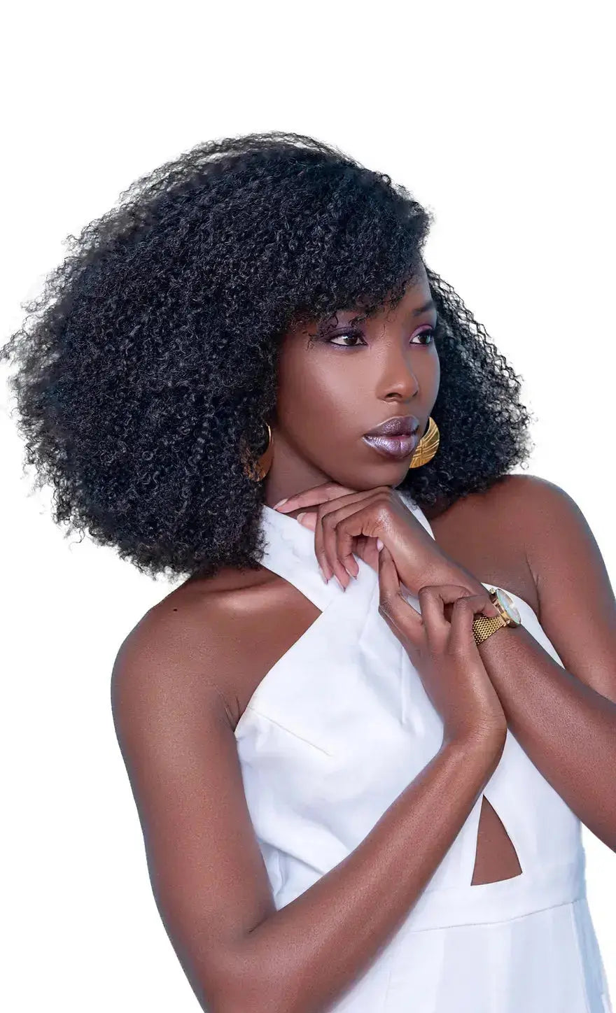 Jasmine Coil natural hair extensions, 4C kinky curly afro texture, clip-in style by True and Pure Texture