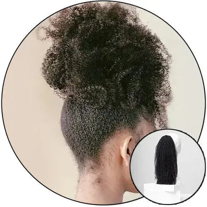Jasmine Coil trupart wig, natural 4C kinky curly afro texture with realistic part by True and Pure Texture