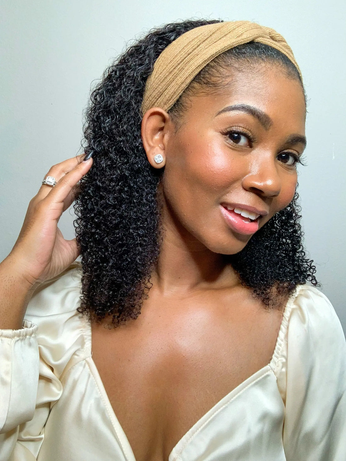 Jasmine Coil - Truly Easy Grab N Go Headband Wig True and Pure Texture - Human Hair Wig