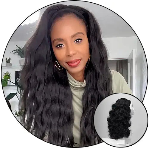 Relaxed Natural -  Glam N Go HeadBand Wig - PRE ORDER ONLY True and Pure Texture